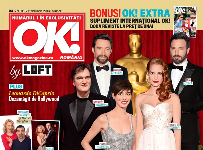 Revista OK! Magazine, ediţie specială dedicată premiilor Oscar