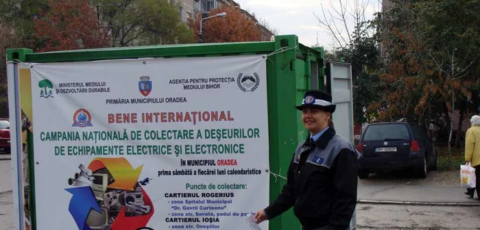 Punctul de colectare de lângă podul de pontoane