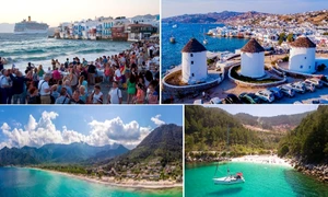 Aglomerația din „Ibiza Greciei” – Mykonos vs  farmecul autentic al „Insulei de Smarald” – Thassos Colaj Tourism&DMS 