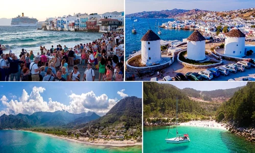 Aglomerația din „Ibiza Greciei” – Mykonos vs  farmecul autentic al „Insulei de Smarald” – Thassos Colaj Tourism&DMS 