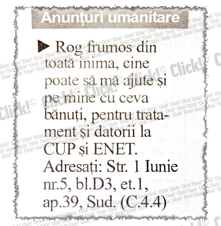 Bătrâna ne arată cu  amărăciune talonul  de pensie. Spune că  nu-i ajung banii nici de mâncare (Foto: Stefan Borcea )