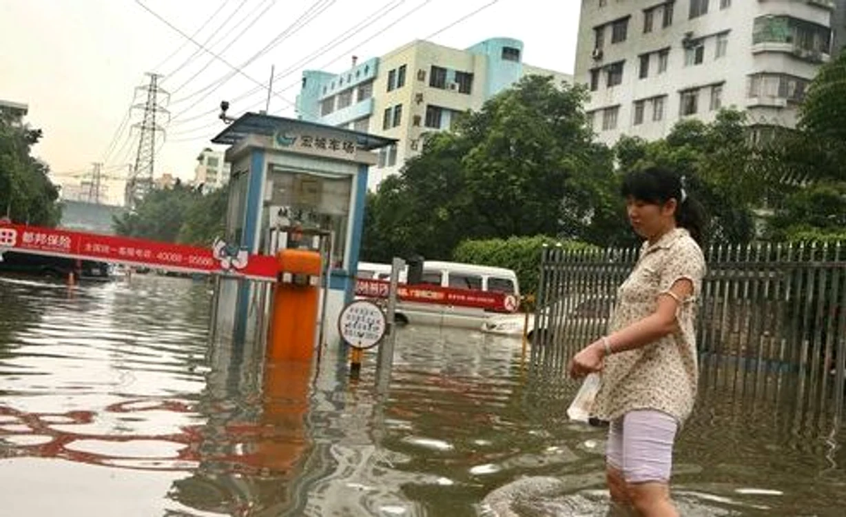 Inundaţii în China