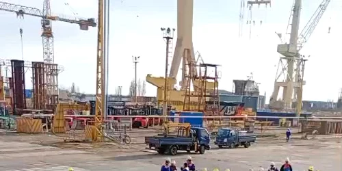 Protest la Șantierul Naval Damen Mangalia  Sursă BNS mp4 thumbnail png
