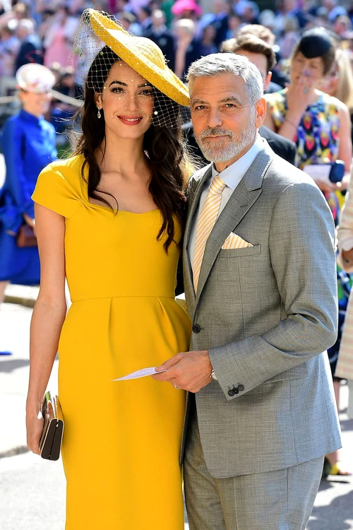 George și Amal Clooney au fost prezenți la nunta lui Meghan Markle cu Harry