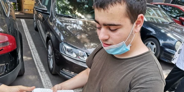 Biciclete tandem pentru nevăzătorii care fac turul Timişoarei FOTO Ş.Both