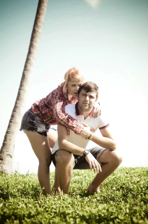 Roxana şi Raul Rusescu, în vacanţa din Republica Dominicană. FOTO Arhivă personală/Facebook