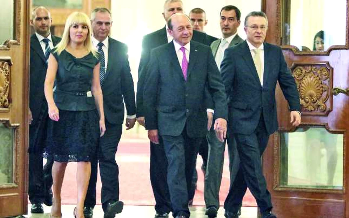 Elena Udrea, raian Băsescu şi Cristian Diaconescu FOTO Mediafax