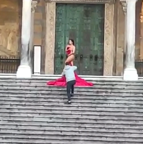 Turiștii nu aveau autorizație pentru filmare Foto: Captură de ecran