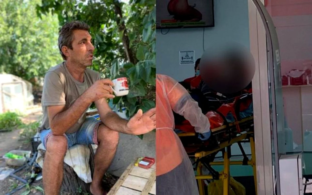 Soţia şi fiica bărbatului de 51 ani l-au văzut preţ de câteva momente, la transferul din ambulanţă către UPU FOTO: arhiva personală Luminiţa Băeat