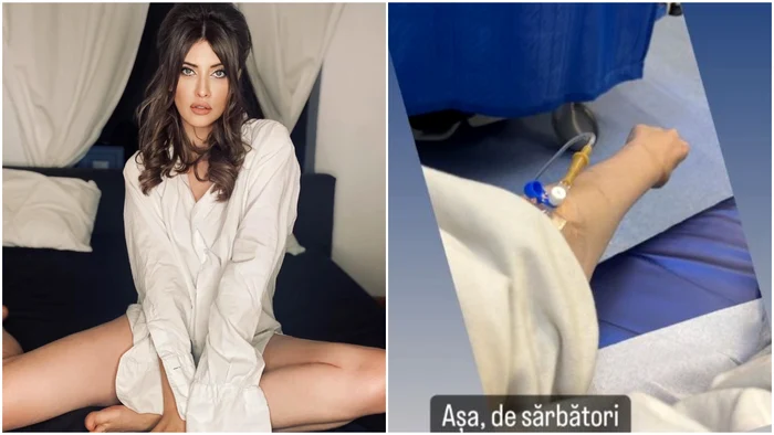 Iulia Albu a ajuns la spital de sărbători! Foto: colaj/Facebook/Instagram