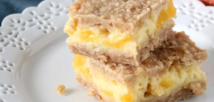 Fructe ale verii, piesicile sunt foarte potrivite într-un astfel de desert!