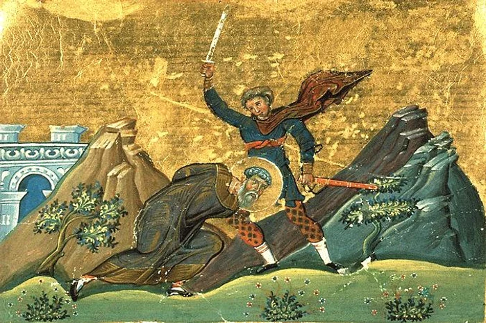 Sfântul Mucenic Polieuct - miniatură din Menologhionul lui Vasile al II-lea Macedoneanul