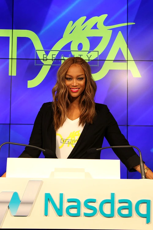 Tyra Banks Rings Nasdaq Closing Bell From the Nasdaq Entrepreneurial Center In San Francisco To Celebrate Center's One Year Anniversary jpeg