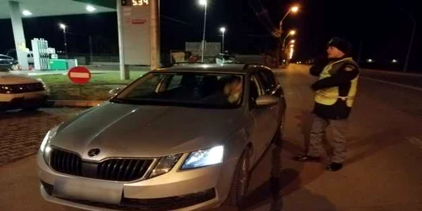Maşina implicată în incident FOTO Poliţia de Frontieră