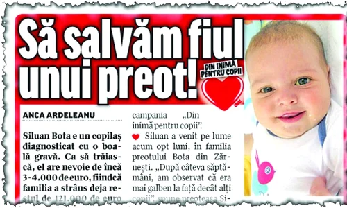 Pentru acest bebeluş de opt  luni s au strâns 3 000 de lei  la restaurantul Riviera  Siluan are nevoie de bani  pentru transplant de ficat jpeg