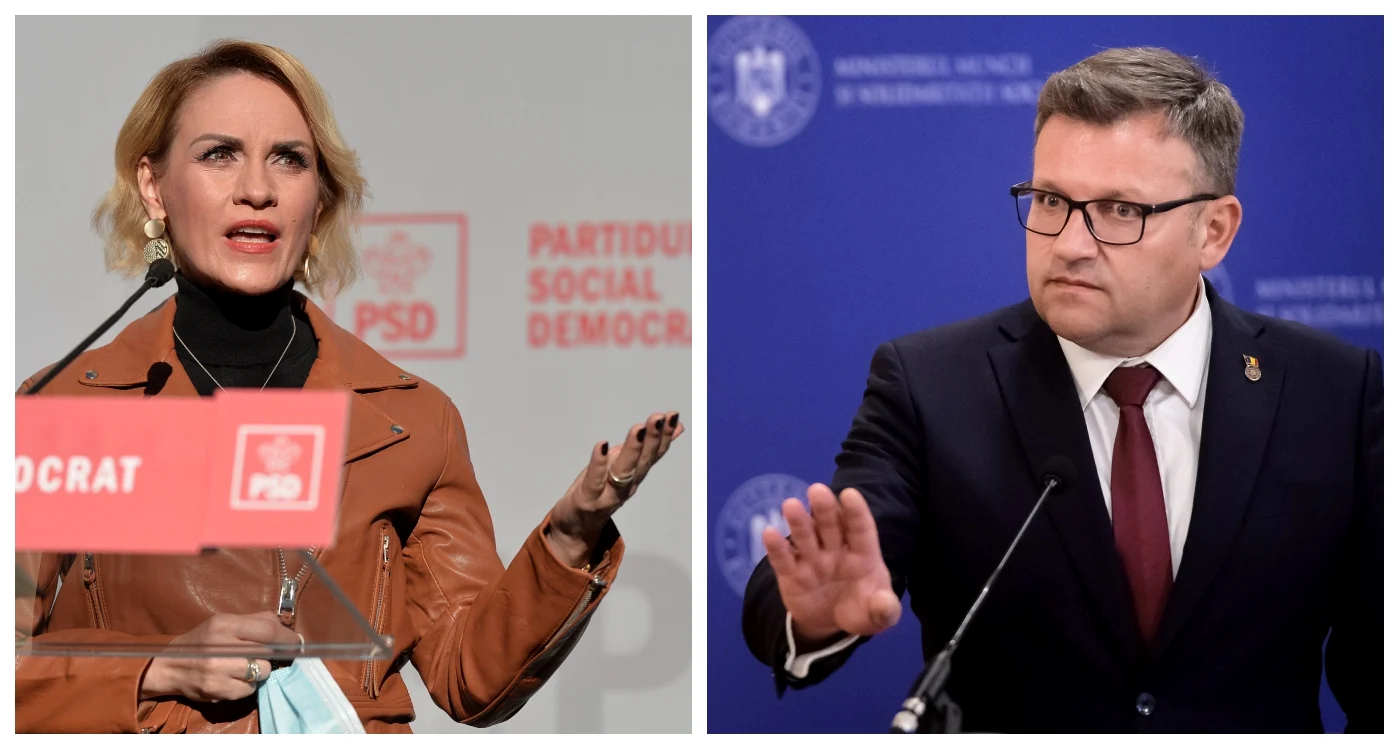 Gabriela Firea și Marius Budăi Foto: Mediafax 