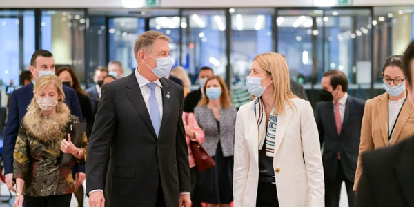 Iohannis si metsola foto adm 