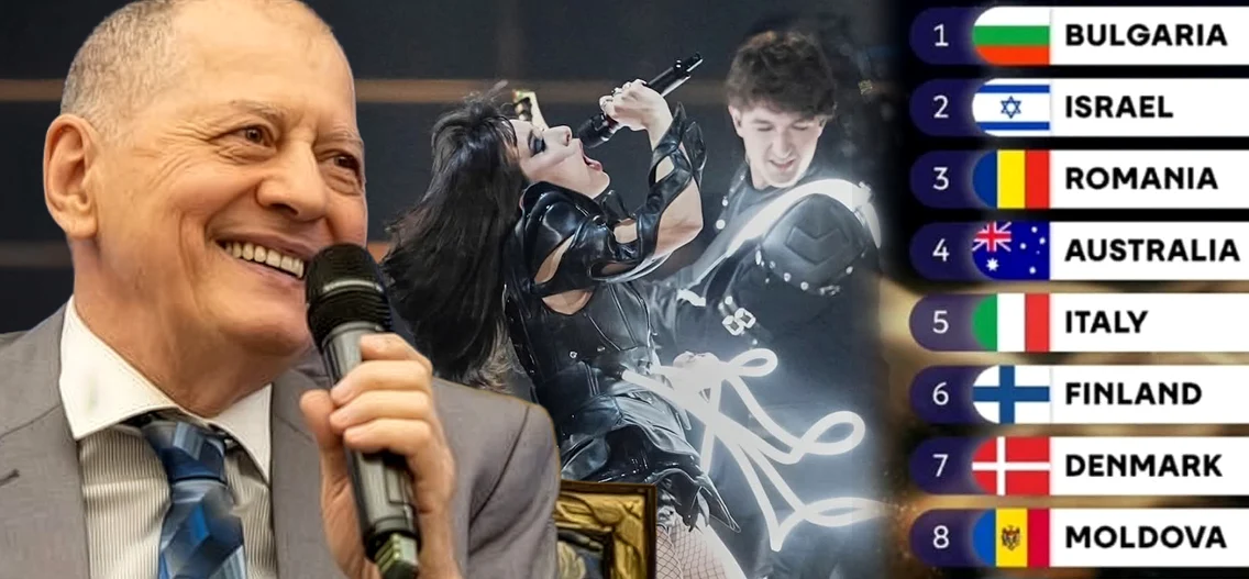 Octavian Ursulescu se bucură de performanța României, locul 3, la Eurovision 2026 