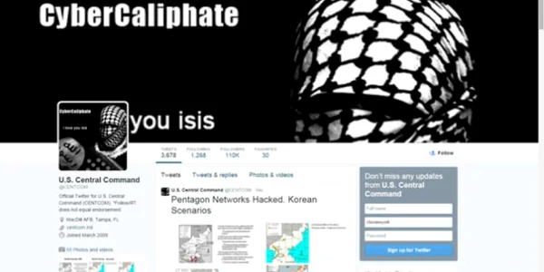 CENTCOM atacat de Statul Islamic FOTO Twitter/CentCom