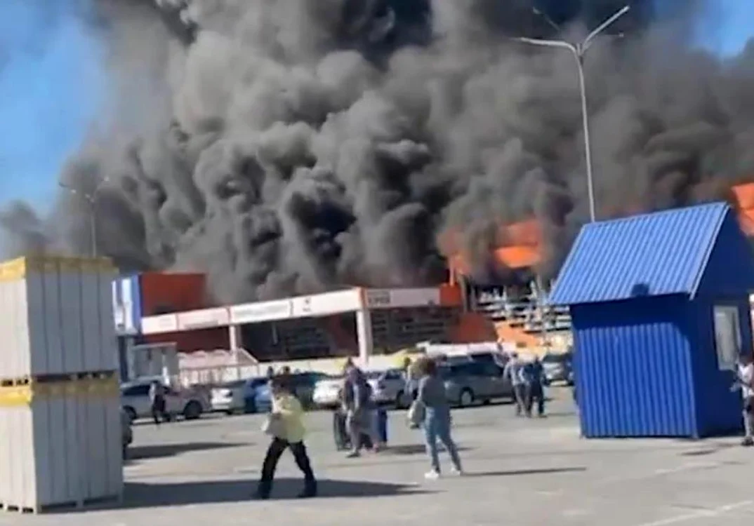 Atac rusesc la Harkov FOTO: Captură video