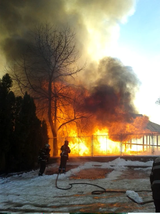 Pompierii au oprit incendiul în câteva zeci de minute.