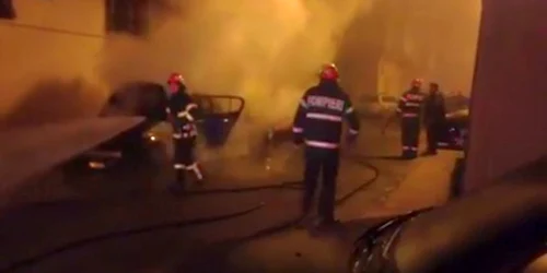 Incendiu masina Galati