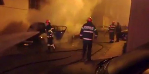 Incendiu masina Galati