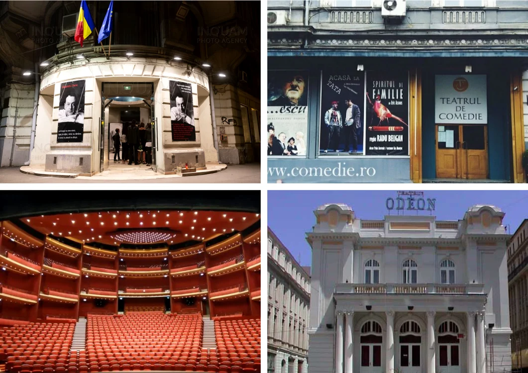 
    Teatrele din București încep, încet-încet, să se mobilizeze și să difuzeze spectacolele online, pe internetcolaj: Click!  