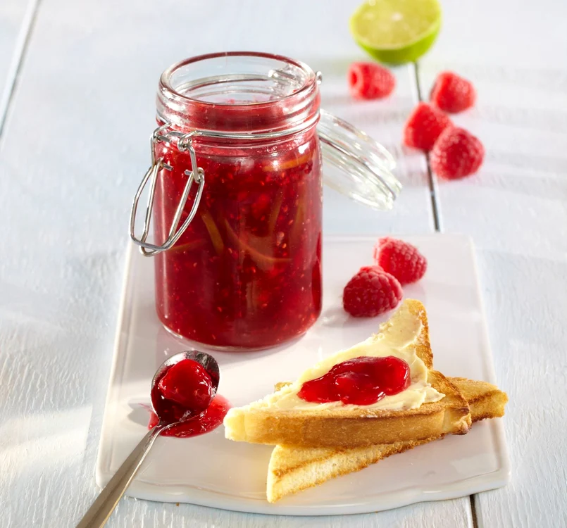 Raspberry and lime preserve jpeg