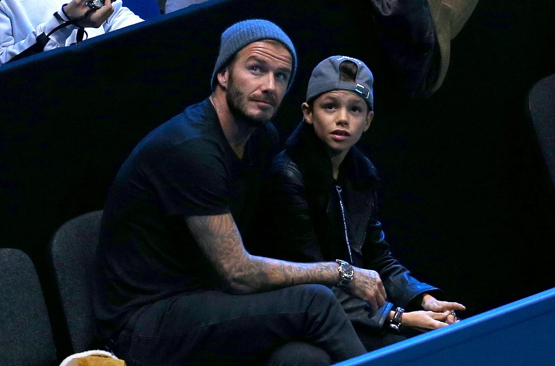 
    David Beckham (40 de ani) și fiul său Romeo (13 ani)foto: Getty  