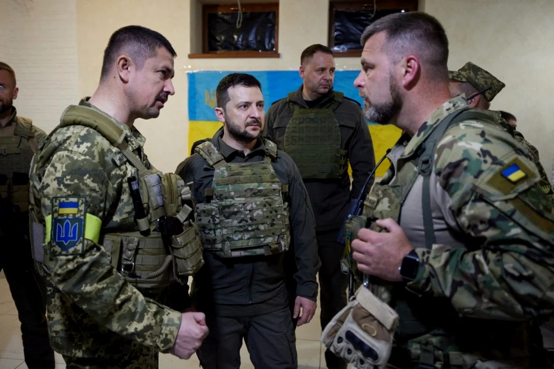 Zelenski, vizită în Harkov FOTO AFP