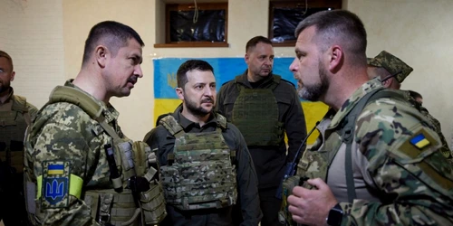 Volodimir Zelenski vizita in Harkov FOTO AFP