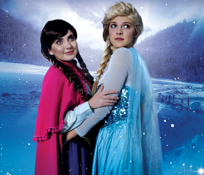 
    Ioana Maria Repciuc e Regina Elsa, iar Veronica Prodan e Prinţesa Ana  