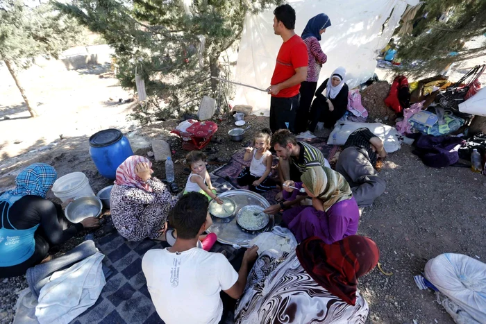 Refugiaţi sirieni în Liban. FOTO: Reuters