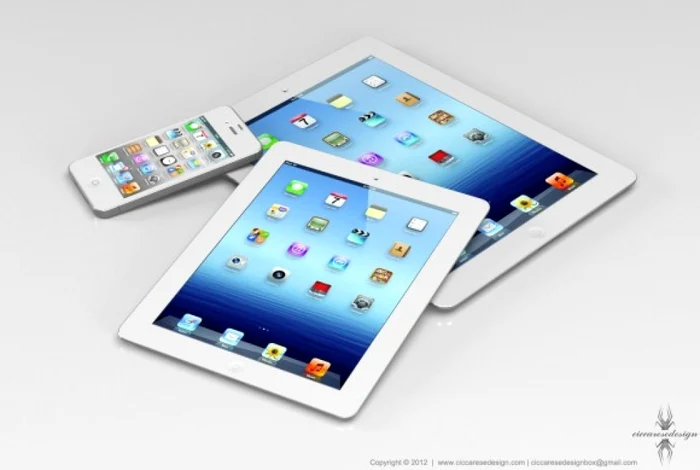 iPad Mini ar putea fi mai lată decât tabletele de 7 inci normale, pentru a semăna cu tableta mamă