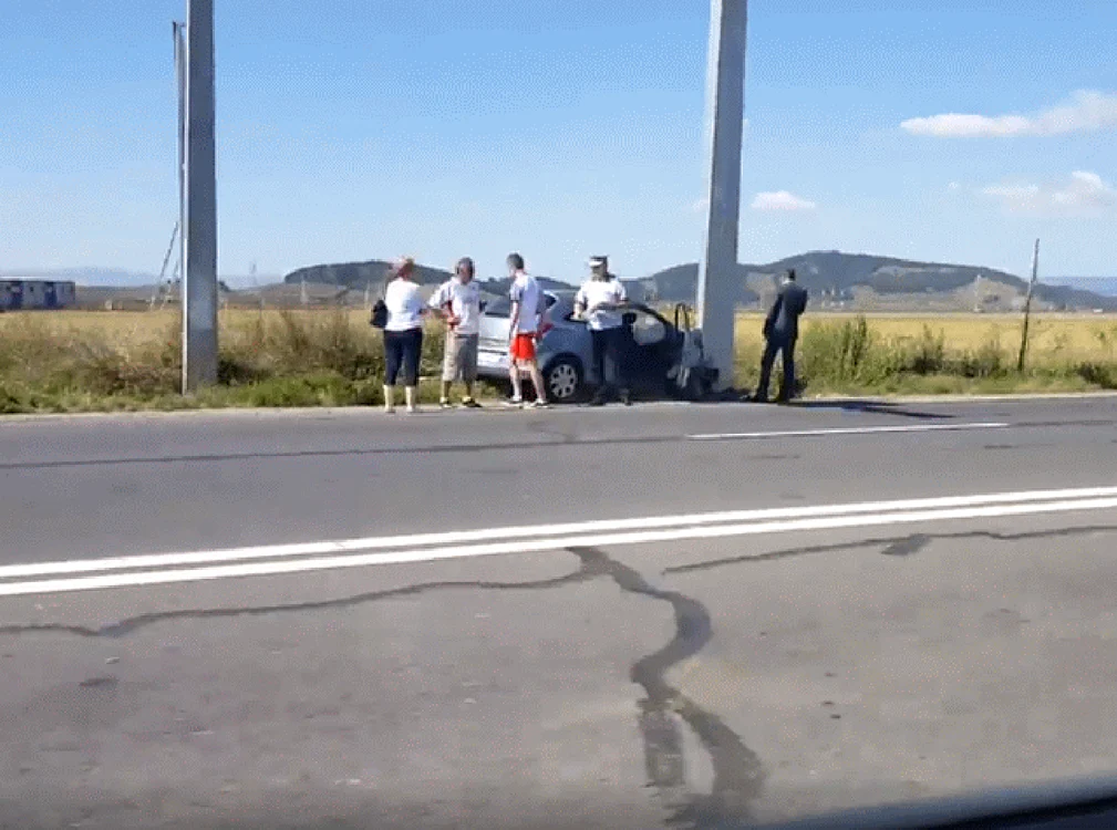 accident giratoriu stabilus brasov