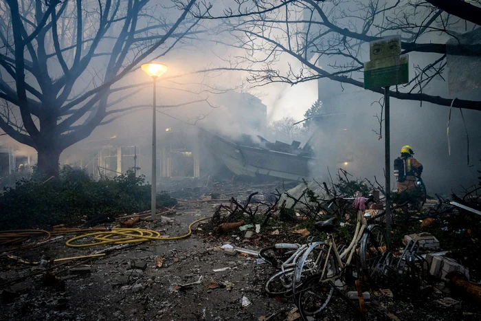 Explozie într-un bloc la haga FOTO: X