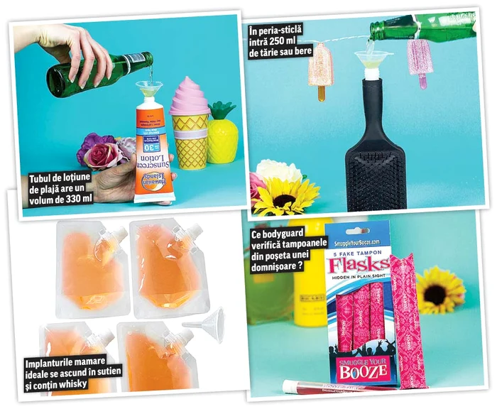 
    O companie britanică  a lansat peria falsă de păr,  tampoanele cu vodcă şi  «implanturile» cu whisky  