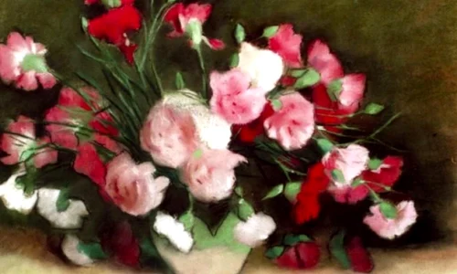 Pictura "Garoafe" de Luchian, scoasă la licitaţie jpeg