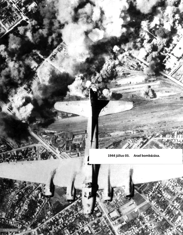 Aradul a fost bombardat în 1944 FOTO Facebok Andrei Ando 