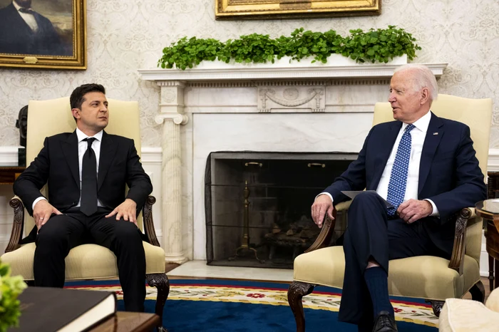  Joe Biden și Volodimir Zelenski au semnat un acord de securitate FOTO: Getty Images