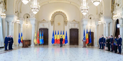 Nicușor Dan la ceremonia de depunere a juramantului de către membri CCR FOTO Presidency.ro 