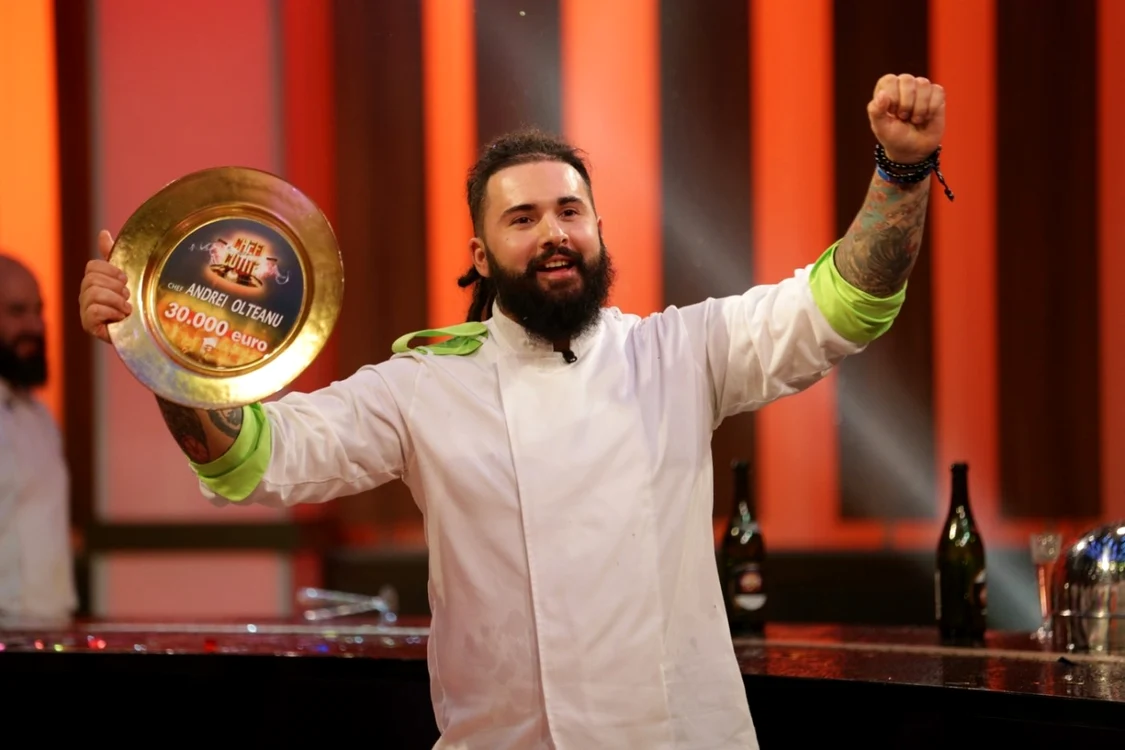 Andrei Olteanu, câştigătorul „Chefi la cuţite“ FOTO Antena 1