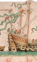 Nava Mary Rose, într-un desen de la jumătatea secolului al XVI-lea (© Wikimedia Commons)