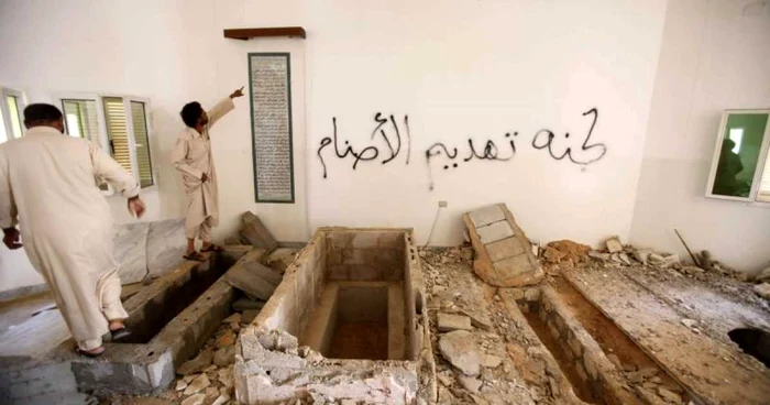 Mormantul mamei lui Gaddafi a fost profanat
