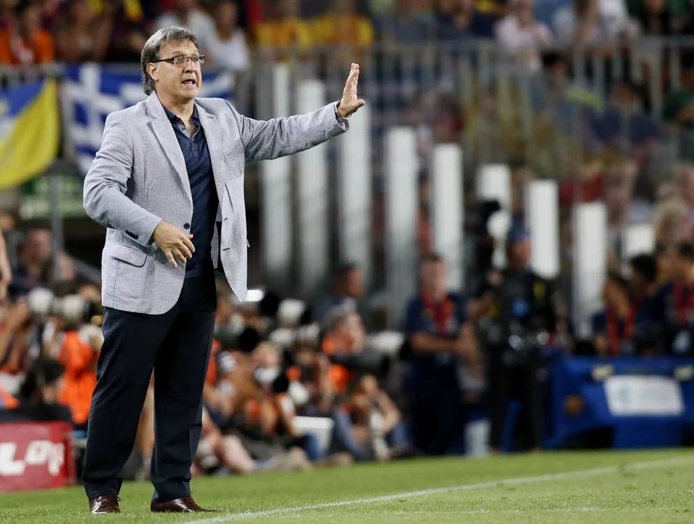 Tata Martino şi-a dirijat perfect elevii de pe margine în Clasicul Spaniei FOTO Reuters