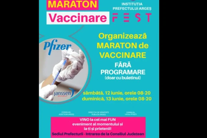 O nouă etapă  a maratonului Vaccinare Fest. Instrumentiştii Filarmonicii Piteşti acompaniază imunizarea