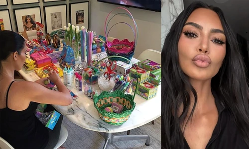 Kim Kardashian, pregătiri de Paște  foto   Instagram jpg