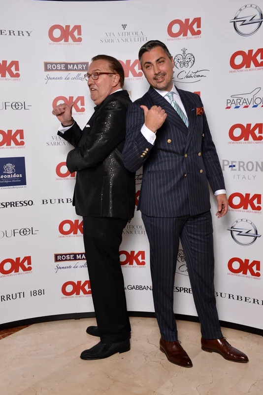 Gabriel Cotabiță și Alexandru Ciucu în 2016, la petrecerea revistei OK, Designers on the Red Carpet FOTO Sorin Stana, OK Romania (1) jpg