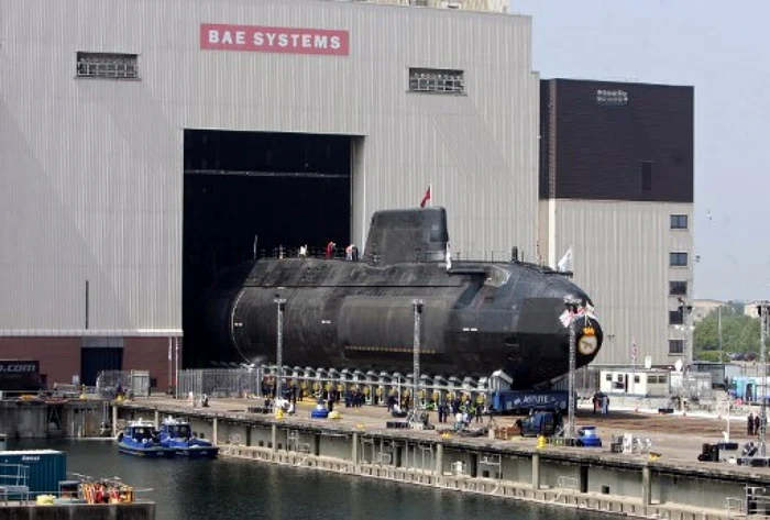 Submarin nuclear la Devonshire Dock Complex FOTO AFP
